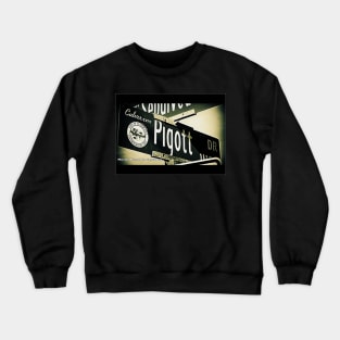 Pigott Drive, Culver City, California by Mistah Wilson Crewneck Sweatshirt